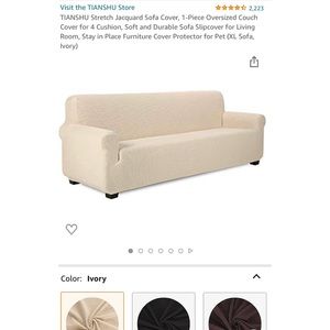 Ivory Sofa Cover (XL)